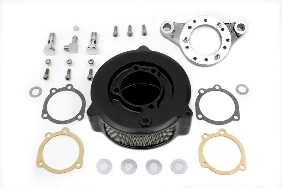 V-Twin Black Wyatt Gatling Air Cleaner Assembly for Harley Davidson XL (1991-2000) by V-Twin