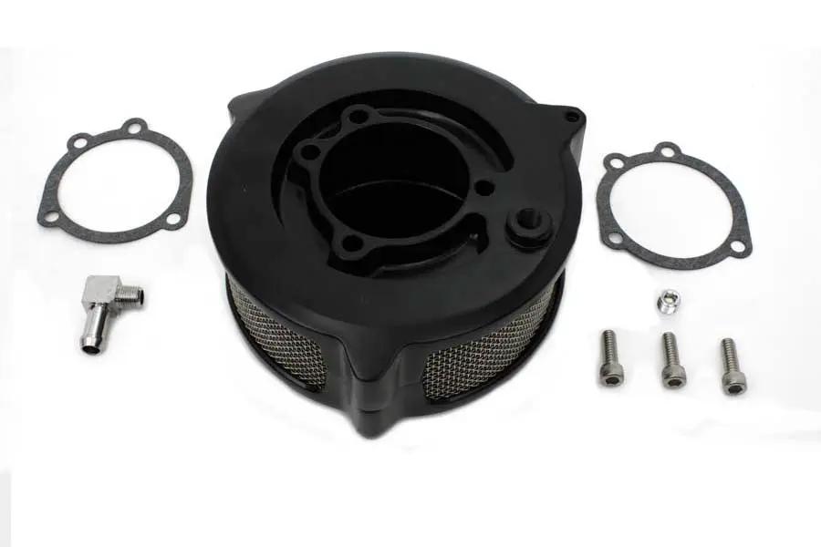 Wyatt Gatling Black New Era Smooth Air Cleaner for Harley Davidson FXST Models by Wyatt Gatling