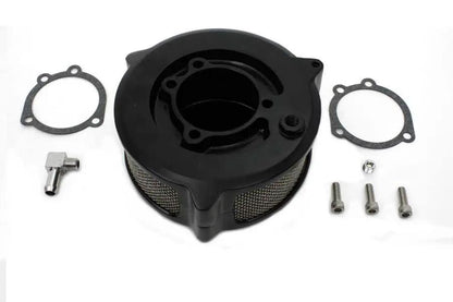 Wyatt Gatling Black New Era Smooth Air Cleaner for Harley Davidson FXST Models by Wyatt Gatling