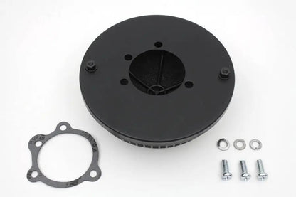 Wyatt Gatling Black Round Mesh Air Cleaner with Element for Harley Davidson FL by Wyatt Gatling