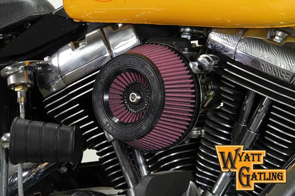 Wyatt Gatling Inverted Air Filter Kit – 5 Inch Tapered Air Filter with Mounting Hardware by Wyatt Gatling