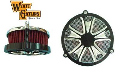 Wyatt Gatling EFI Air Cleaner Assembly Black for Harley Davidson FLT (Part #77408C) by Wyatt Gatling