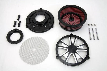 Wyatt Gatling EFI Air Cleaner Assembly Black for Harley Davidson FLT (Part #77408C) by Wyatt Gatling