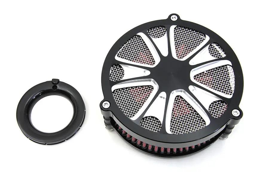 Wyatt Gatling EFI Air Cleaner Assembly Black for Harley Davidson FLT (Part #77408C) by Wyatt Gatling