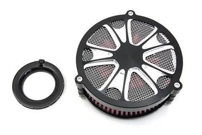 Wyatt Gatling EFI Air Cleaner Assembly Black for Harley Davidson FLT (Part #77408C) by Wyatt Gatling