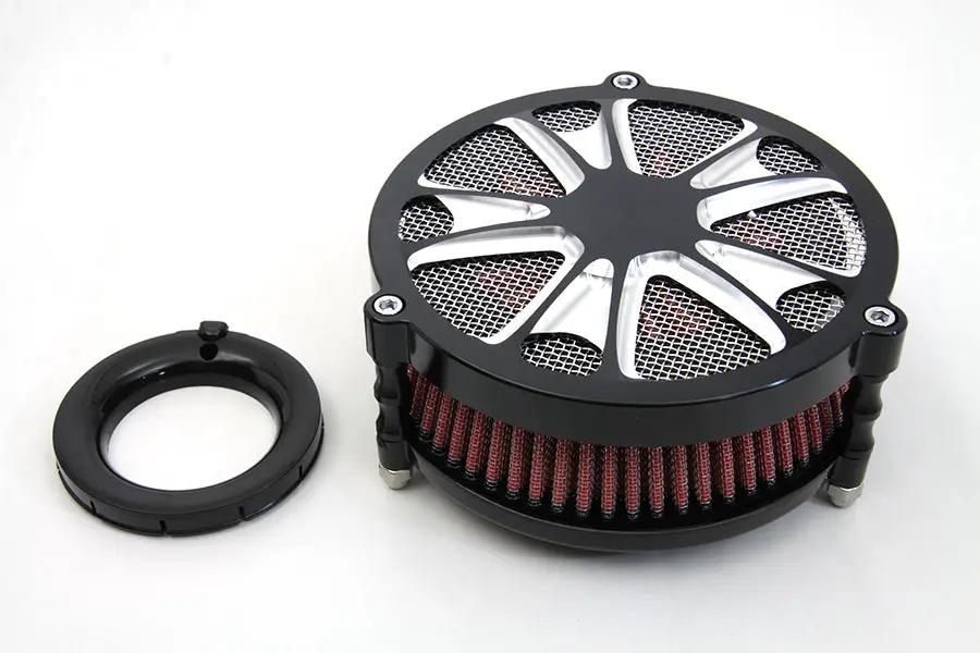 Wyatt Gatling EFI Air Cleaner Assembly Black for Harley Davidson FLT (Part #77408C) by Wyatt Gatling