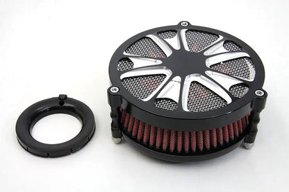 Wyatt Gatling EFI Air Cleaner Assembly Black for Harley Davidson FLT (Part #77408C) by Wyatt Gatling