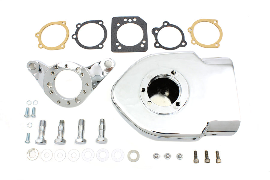 Wyatt Gatling 34-1361 Chrome Flame Air Cleaner Kit for CV Carburetors