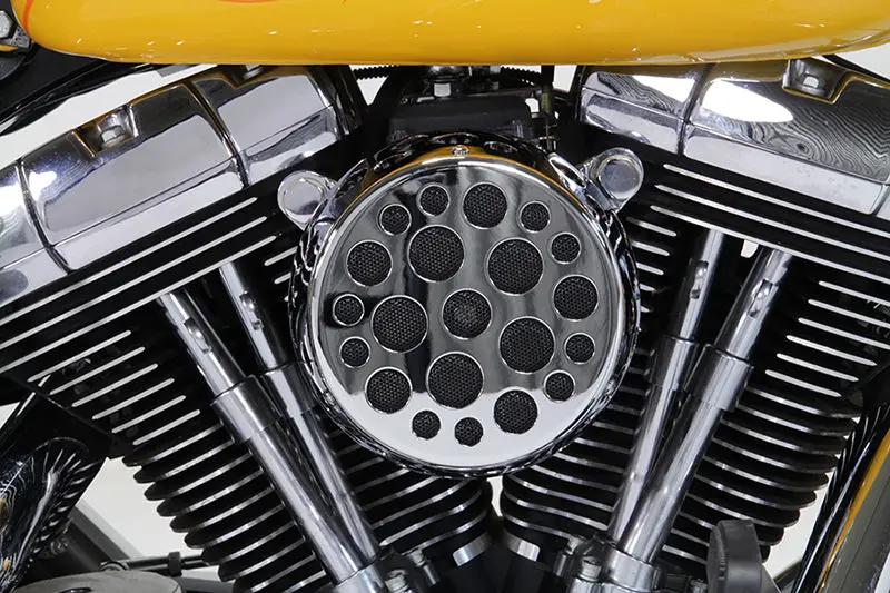 V-Twin Chrome Wyatt Gatling Air Cleaner Assembly for Harley Davidson FXST by V-Twin