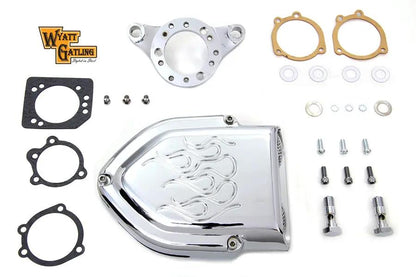 V-Twin Chrome Wyatt Gatling Air Cleaner Assembly for Harley Davidson XL 1991-2000 by V-Twin