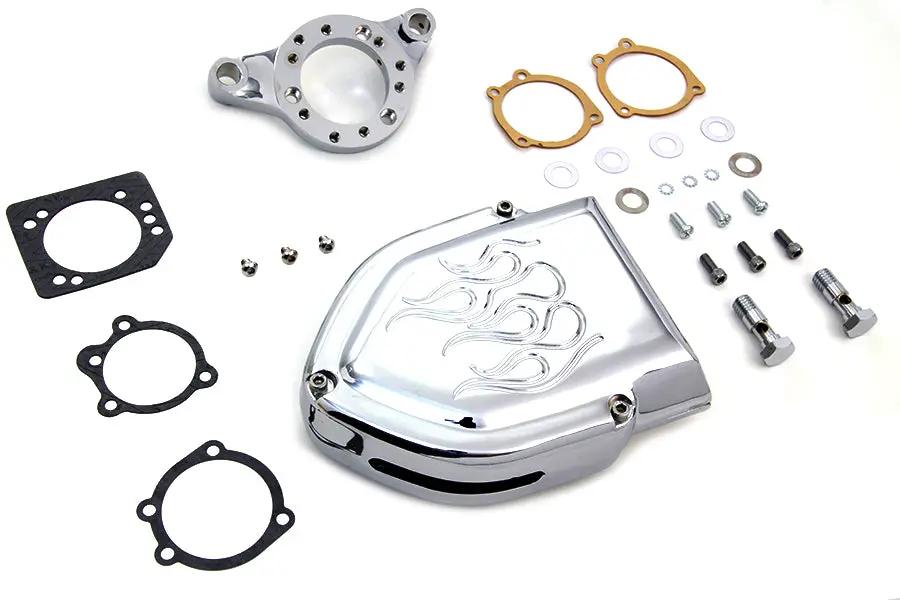 V-Twin Chrome Wyatt Gatling Air Cleaner Assembly for Harley Davidson XL 1991-2000 by V-Twin
