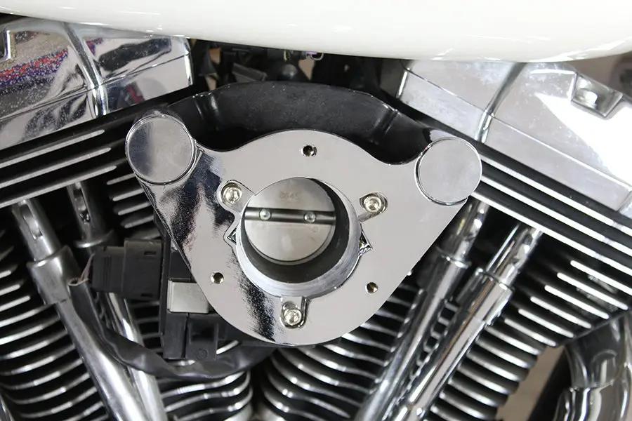 Wyatt Gatling 50mm EFI Breather and Air Cleaner Mount Kit for Harley Davidson FLT Models by Wyatt Gatling