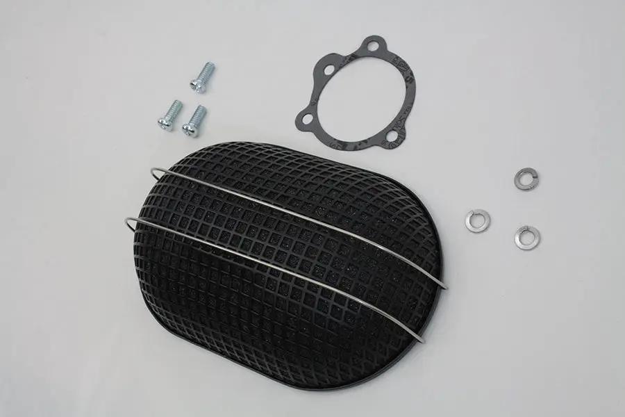Wyatt Gatling Black Turbo Air Cleaner for Harley Davidson FL 1972-1981, Part #19395B by Wyatt Gatling