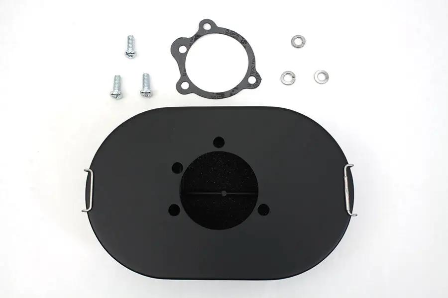 Wyatt Gatling Black Turbo Air Cleaner for Harley Davidson FL 1972-1981, Part #19395B by Wyatt Gatling