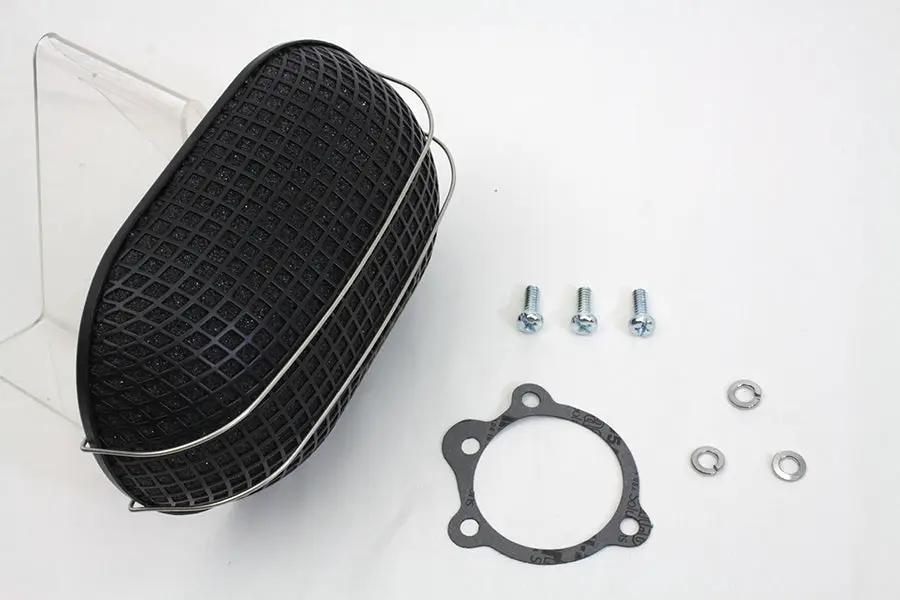 Wyatt Gatling Black Turbo Air Cleaner for Harley Davidson FL 1972-1981, Part #19395B by Wyatt Gatling