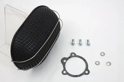 Wyatt Gatling Black Turbo Air Cleaner for Harley Davidson FL 1972-1981, Part #19395B by Wyatt Gatling