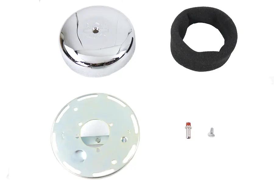 Wyatt Gatling 7 Inch Round Chrome Air Cleaner for Harley Davidson FXST (1990-1999) by Wyatt Gatling