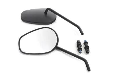 Wyatt Gatling Sidewinder Mirror Set with Round Stems – Black, Part 270828 by Wyatt Gatling