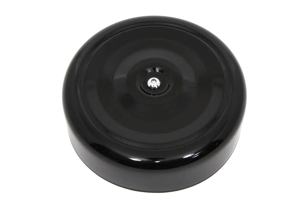 Wyatt Gatling Black 7 Inch Round Bobbed Style Air Cleaner Cover for Harley Davidson XL by Wyatt Gatling