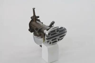 Wyatt Gatling Linkert Finned Bird Deflector for Harley Davidson FL (1941-1950) by Wyatt Gatling
