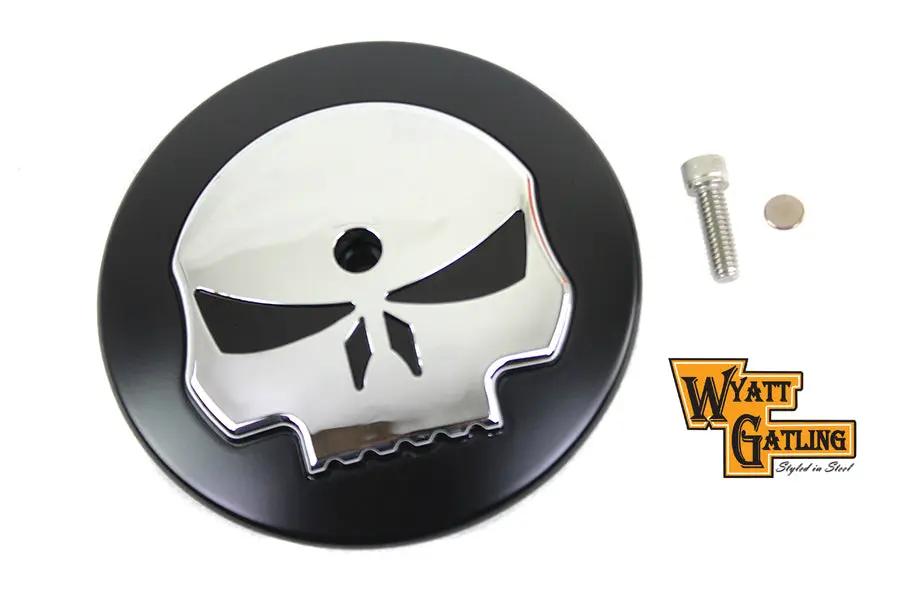 Wyatt Gatling Skull Air Cleaner Cover Insert Part 78345B for Harley Davidson FLT by Wyatt Gatling