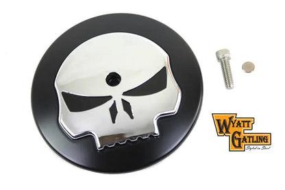 Wyatt Gatling Skull Air Cleaner Cover Insert Part 78345B for Harley Davidson FLT by Wyatt Gatling