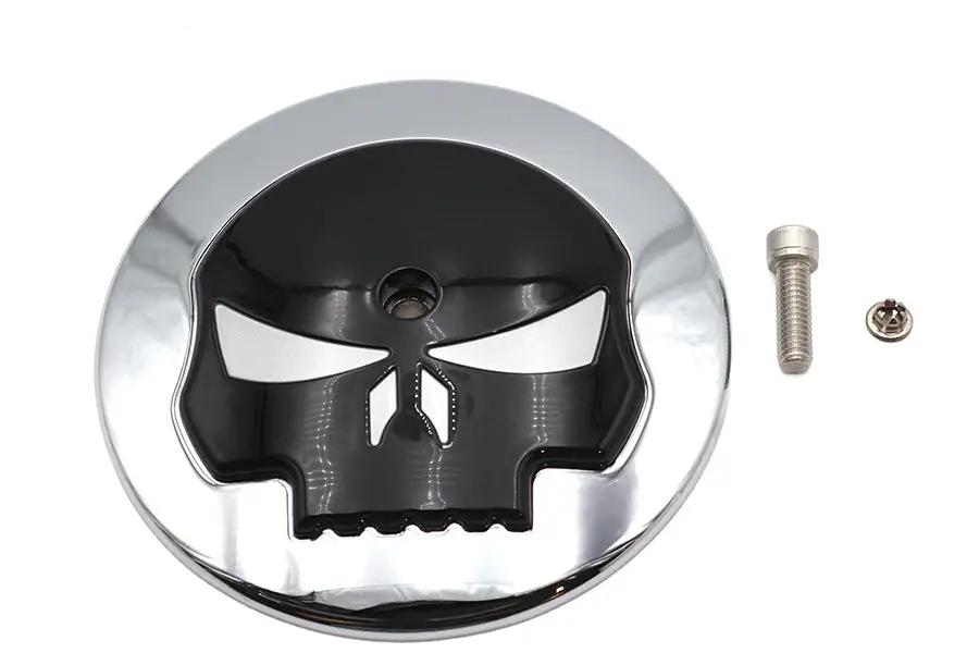 Wyatt Gatling Skull Air Cleaner Cover Insert for Harley Davidson FLT Models by Wyatt Gatling