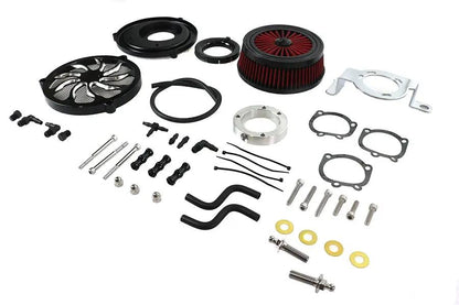Wyatt Gatling Extreme Billet Air Cleaner Kit Torque Style for Harley Davidson FXD by Wyatt Gatling