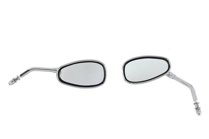 Wyatt Gatling Part 270496 Oval Mirror Set for Harley Davidson Bikes by Wyatt Gatling