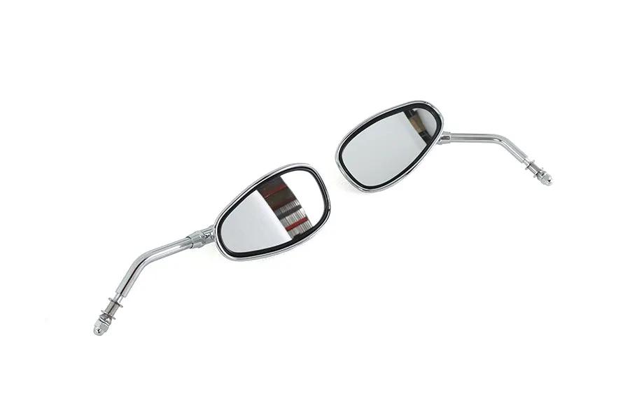 Wyatt Gatling Part 270496 Oval Mirror Set for Harley Davidson Bikes by Wyatt Gatling
