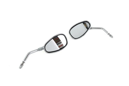 Wyatt Gatling Part 270496 Oval Mirror Set for Harley Davidson Bikes by Wyatt Gatling