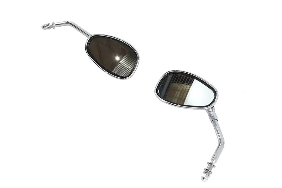 Wyatt Gatling Part 270496 Oval Mirror Set for Harley Davidson Bikes by Wyatt Gatling