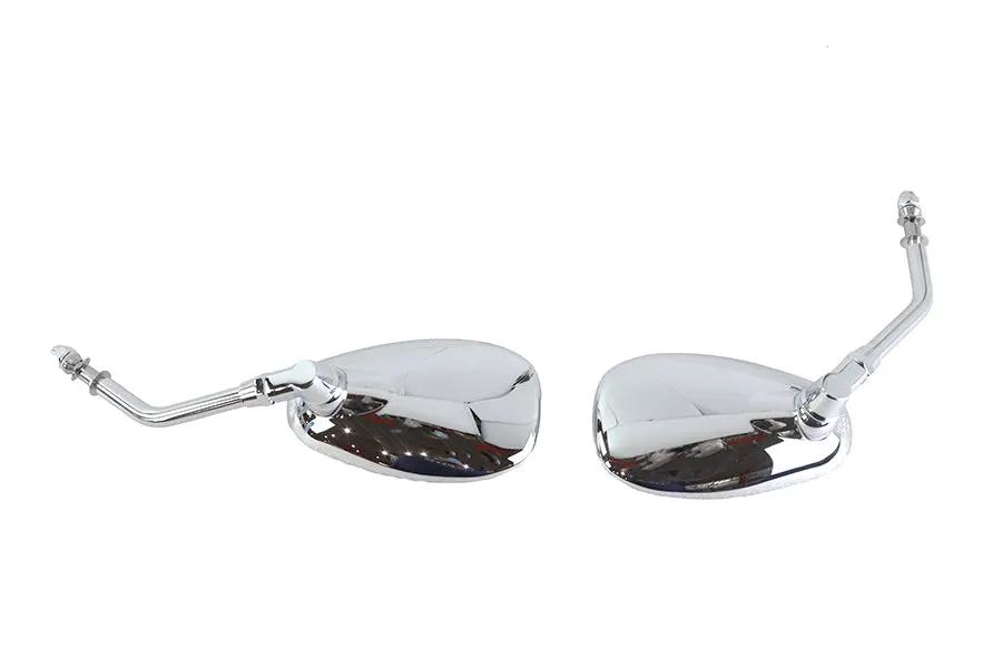 Wyatt Gatling Part 270496 Oval Mirror Set for Harley Davidson Bikes by Wyatt Gatling