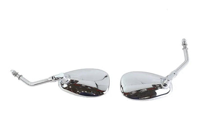 Wyatt Gatling Part 270496 Oval Mirror Set for Harley Davidson Bikes by Wyatt Gatling