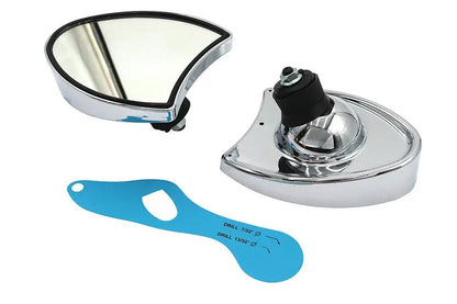 Wyatt Gatling Chrome Touring Style Mirror Set for Harley Davidson FLHT (1996-2005) by Wyatt Gatling