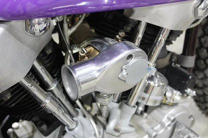 Wyatt Gatling Linkert Carburetor Air Snoot for Harley Davidson FL (1941-1950) by Wyatt Gatling