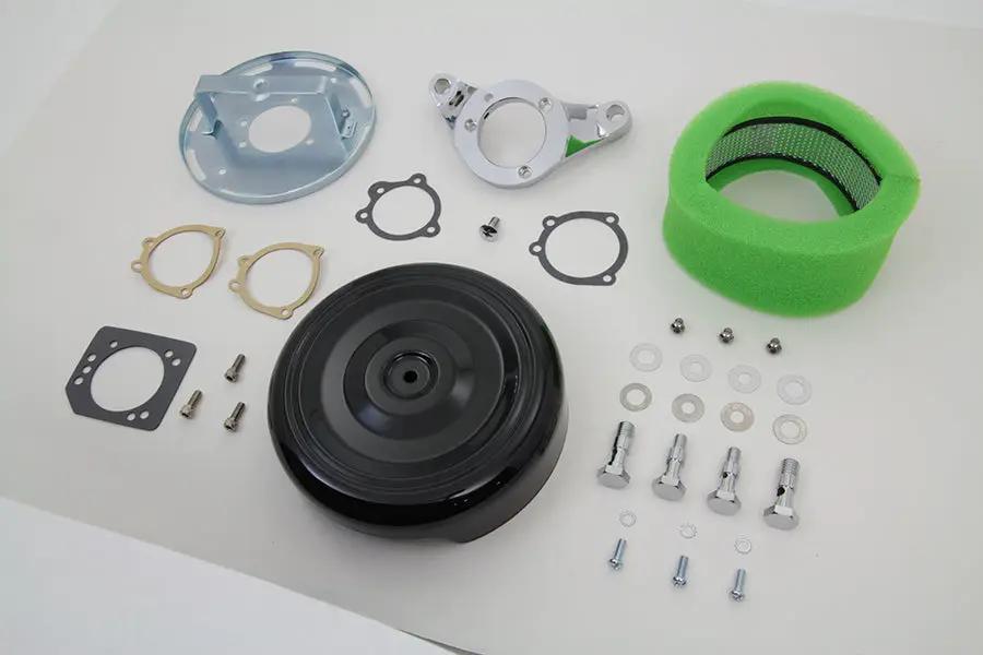 V-Twin Black Wyatt Gatling Air Cleaner Assembly for Harley Davidson FXST (1993-2002) by V-Twin