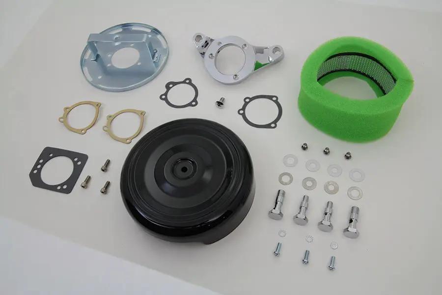 V-Twin Black Wyatt Gatling Air Cleaner Assembly for Harley Davidson FXST (1993-2002) by V-Twin