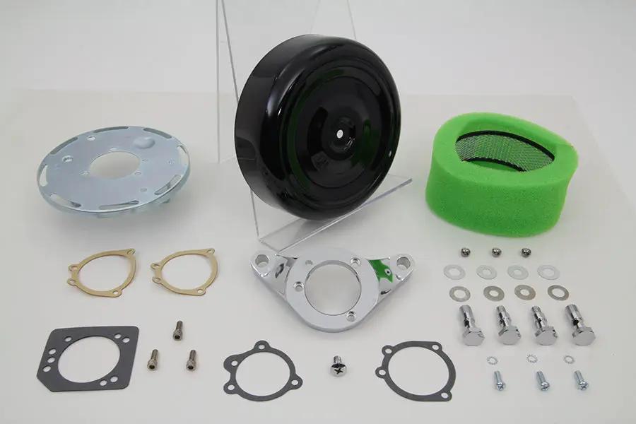 V-Twin Black Wyatt Gatling Air Cleaner Assembly for Harley Davidson FXST (1993-2002) by V-Twin