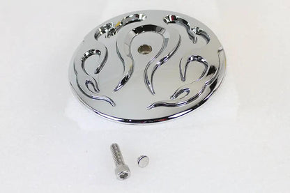 Wyatt Gatling Flame Air Cleaner Cover Insert Part #77476 for Harley Davidson FLT by Wyatt Gatling