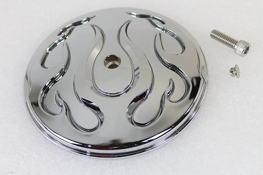 Wyatt Gatling Flame Air Cleaner Cover Insert Part #77476 for Harley Davidson FLT by Wyatt Gatling