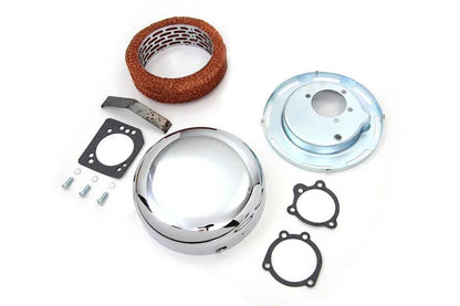 Wyatt Gatling 7 Inch Round Air Cleaner Assembly Chrome for Harley Davidson FL Models by Wyatt Gatling