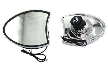 Wyatt Gatling Fairing Mirror Set Chrome for Harley Davidson FLHT - Part 270973 by Wyatt Gatling