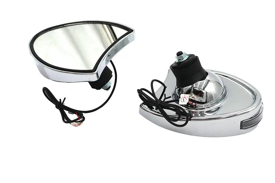 Wyatt Gatling Fairing Mirror Set Chrome for Harley Davidson FLHT - Part 270973 by Wyatt Gatling