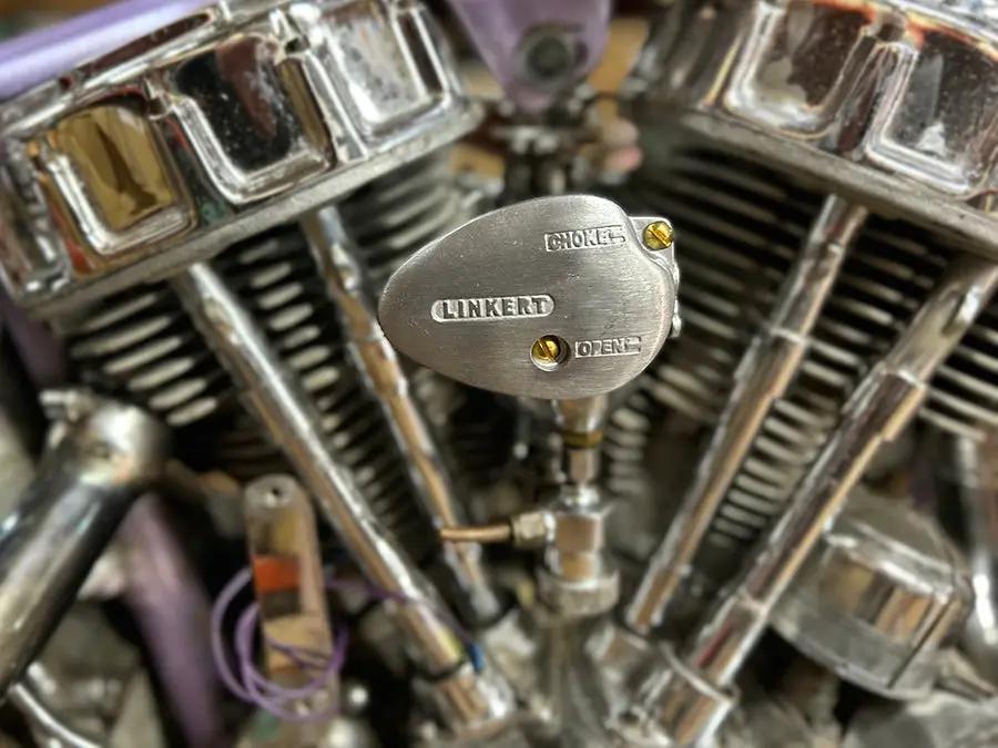 Wyatt Gatling Right Side Linkert Air Dam Alloy for Harley Davidson EL Models by Wyatt Gatling