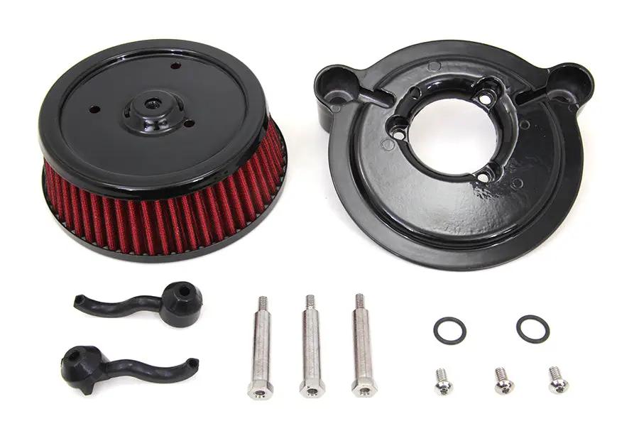 Wyatt Gatling 1202BLACK Air Cleaner and Backing Plate for Harley Davidson FXD and FXST Models by Wyatt Gatling