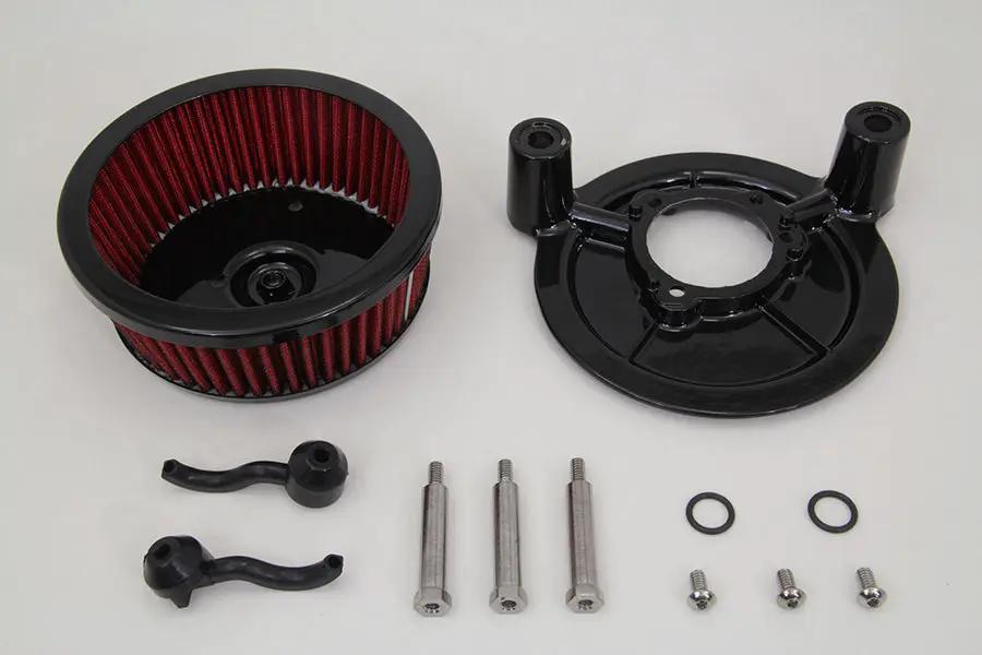 Wyatt Gatling 1202BLACK Air Cleaner and Backing Plate for Harley Davidson FXD and FXST Models by Wyatt Gatling