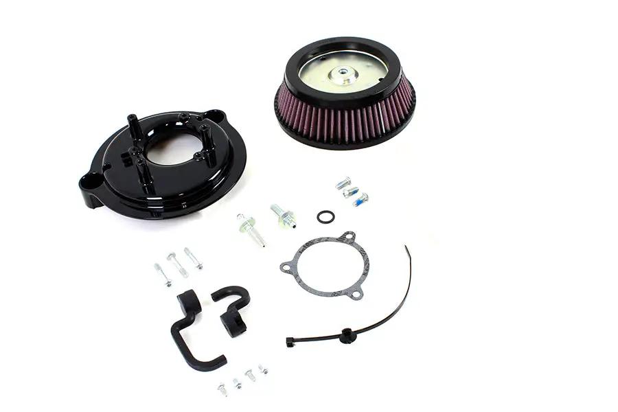 Wyatt Gatling Performance Round High Flow Air Cleaner Kit for Harley Davidson FLHR and FLHT by Wyatt Gatling