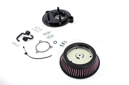 Wyatt Gatling Performance Round High Flow Air Cleaner Kit for Harley Davidson FLHR and FLHT by Wyatt Gatling
