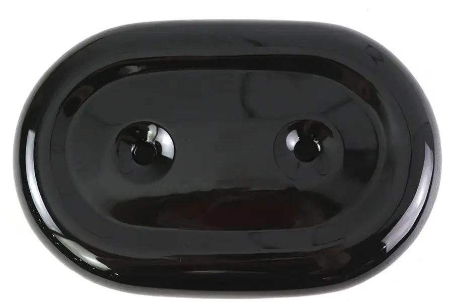 V-Twin Oval Air Cleaner Cover Black for Harley Davidson FL (1971-1980) by V-Twin